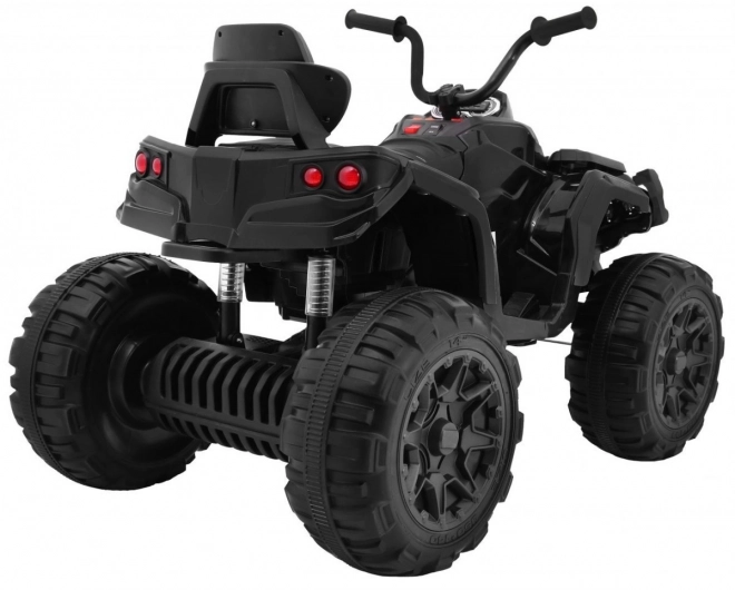Dziecięcy akumulatorowy quad czarny + koła EVA + radio MP3 + LED + wolny start