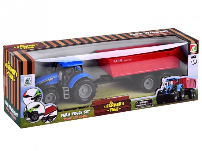 Traktor z przyczepą