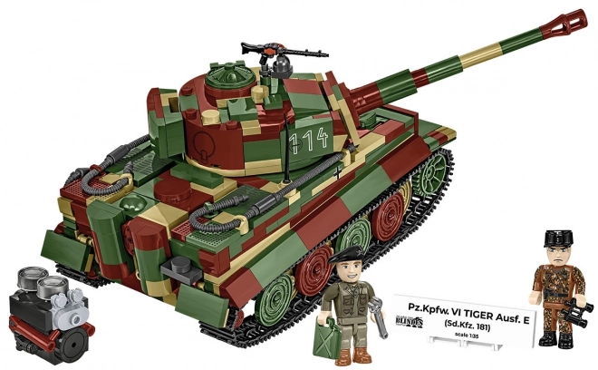 Model czołgu Tygrys I z 870 klocków