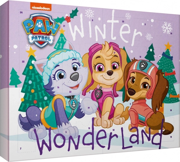 Kalendarz adwentowy Psi Patrol Winter Wonderland – kosmetyki dla dziewczynek