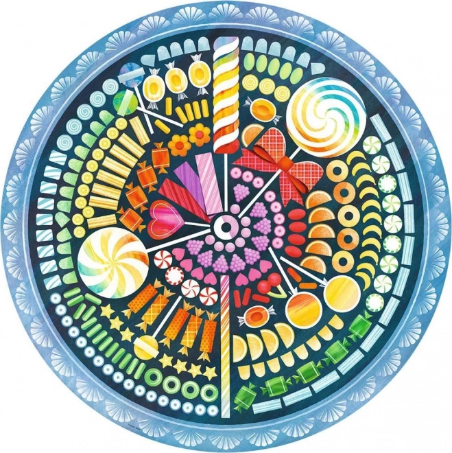 Puzzle Ravensburger Koło kolorów Słodycze 500 szt.
