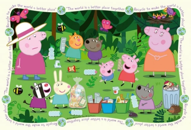 Puzzle 35 elementów Świnka Peppa