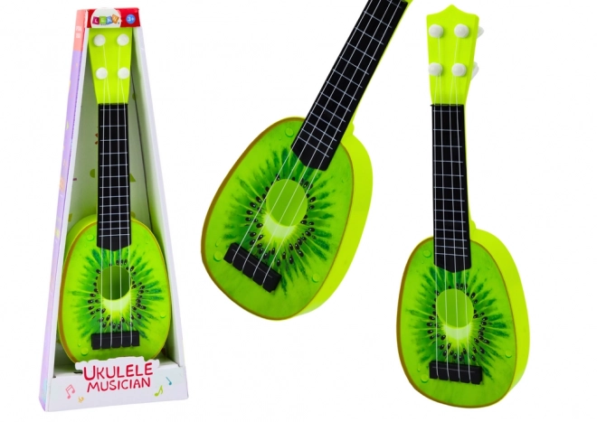Ukulele dla dzieci Mini gitara 4 struny Kiwi Fruit Green 15"