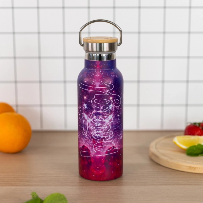 Butelka termiczna z bambusową zakrętką Galaxy 500 ml