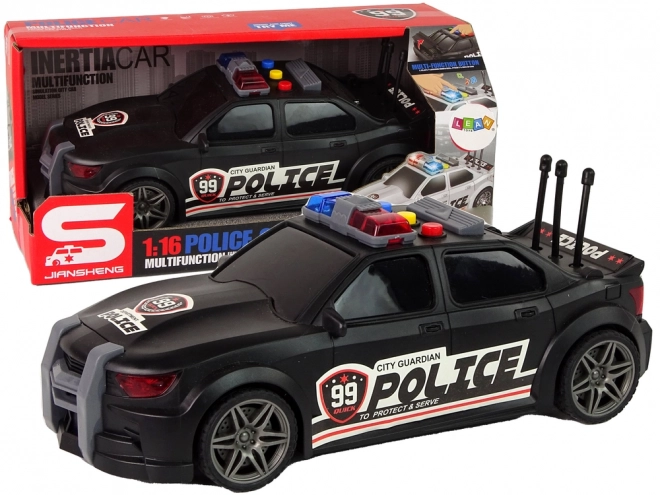 Policyjny samochód sportowy 1:16 Black Sound