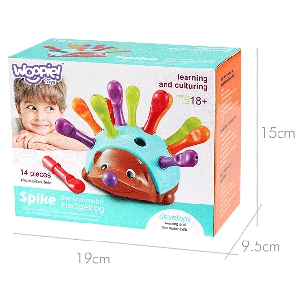 Woopie edukacyjna zabawka sorter Jeż Montessori 4w1