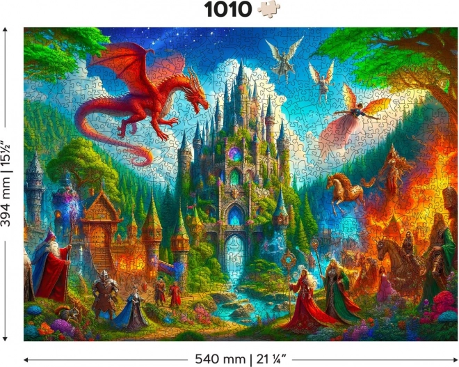 Drewniana układanka Fantasy Zamek 1010 elementów
