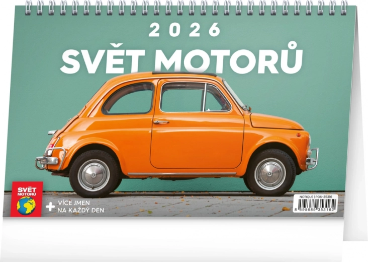 Kalendarz biurkowy Świat silników 2026
