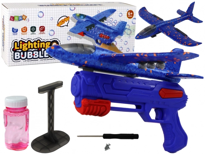 Pistolet do baniek mydlanych Aeroplane Blue