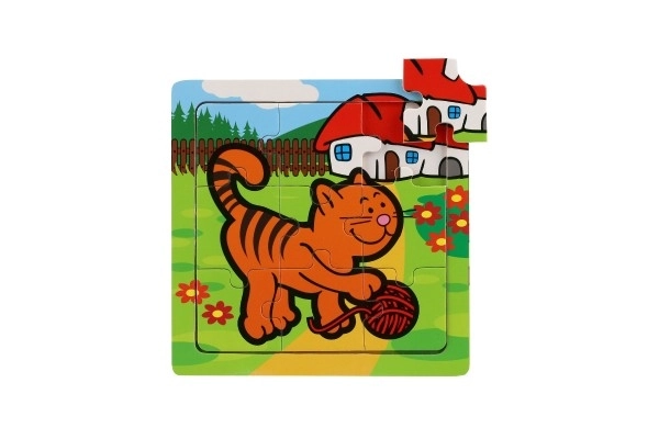 Mini puzzle Moje pierwsze zwierzątka - 9 elementów