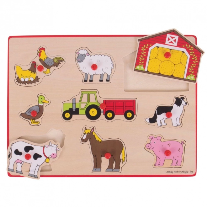 Puzzle wkładane Gospodarstwo rolne Bigjigs Toys