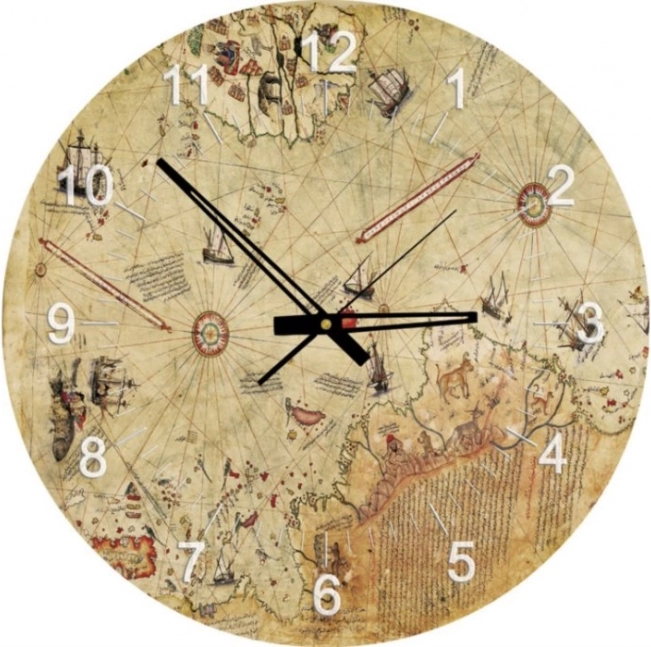 Puzzle zegar mapa kapitana Reise 570 elementów
