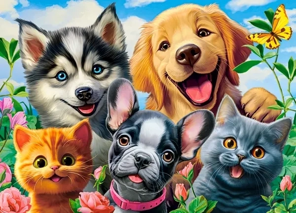 Puzzle Castorland selfie zwierzęce 120 elementów