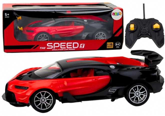 Zdalnie sterowany samochód sportowy czerwony 1:16 RC auto