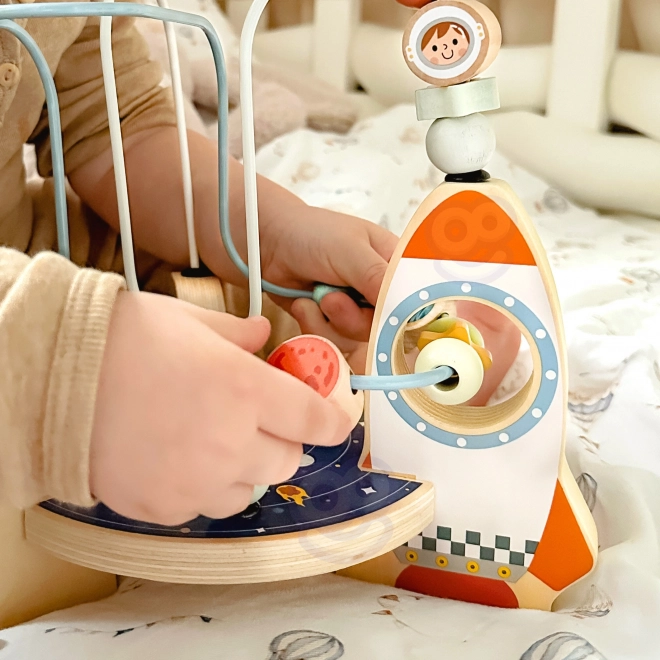 Drewniana rakietowa pętla od Tooky Toy