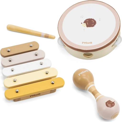 Viga POLARB dziecięcy zestaw instrumentów muzycznych jeż