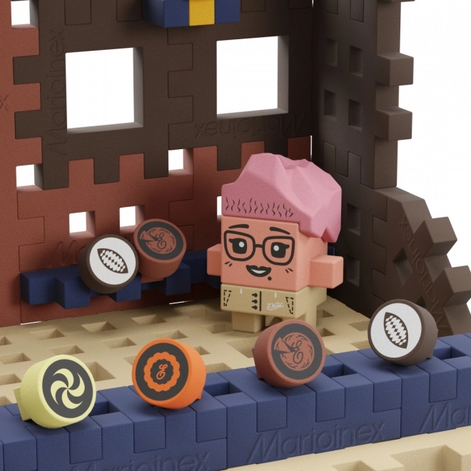 Zestaw budowlany Mini Waffle - Fabryka czekolady Wedel, 230 elementów