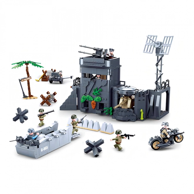Sluban Army WW2 M38-B0861 Bunkier w wydmach