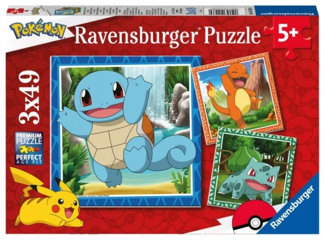 Puzzle Ravensburger Pokémon 3x49 elementów