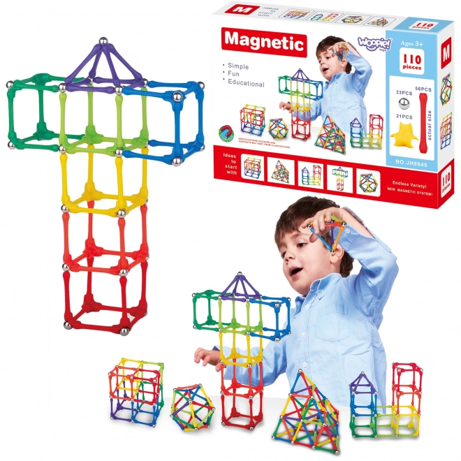 Magnetyczna układanka Woopie 110 elementów