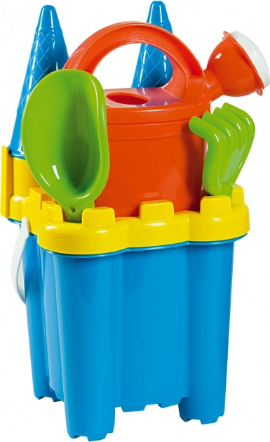 Androni zestaw do piasku z zamkiem – wysokość 29 cm – Niebieski