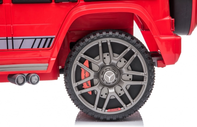 Dziecięcy samochód na akumulator Mercedes G63 czerwony