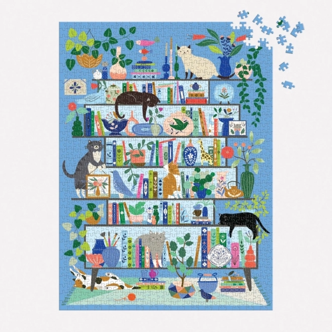 Puzzle Galison Kocia Biblioteka 1000 elementów