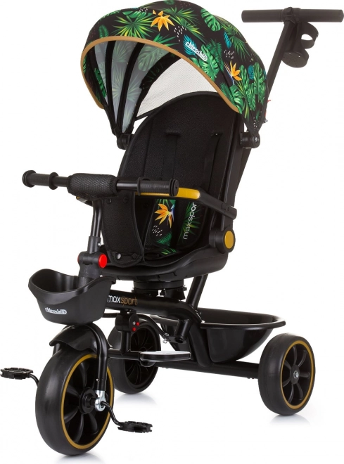 CHIPOLINO Trójkołowy rowerek z daszkiem Max Sport 2w1 – Jungle
