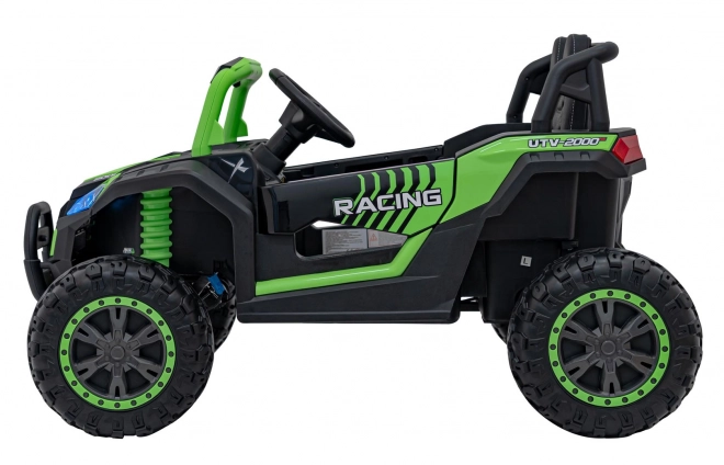 Dziecięce elektryczne auto Buggy UTV 2000M Racing Zielone