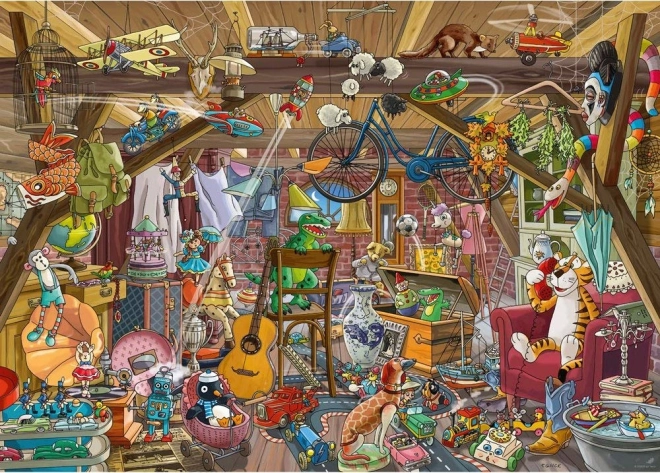 Puzzle 1000 elementów - Zabawa na strychu