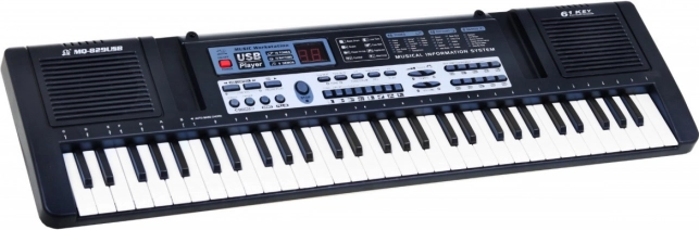 Dziecięcy instrument klawiszowy z lekcjami 61 klawiszy, mikrofon i nagrywanie USB