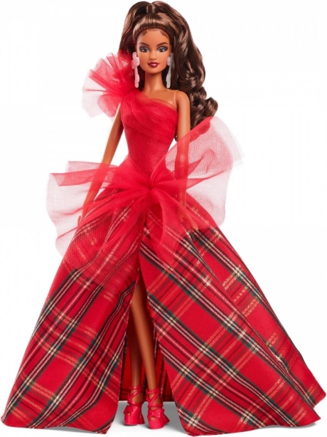 Brunetka Barbie na Święta