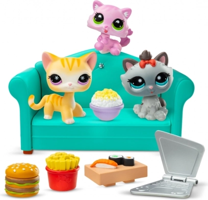 Littlest Pet Shop Zestaw Kolacja z 3 Figurkami