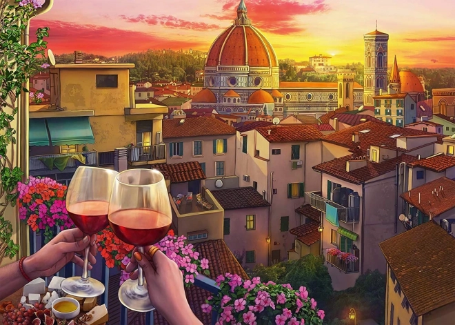 Ravensburger puzzle Przytulne miejsca: taras we Florencji XXL 500 elementów