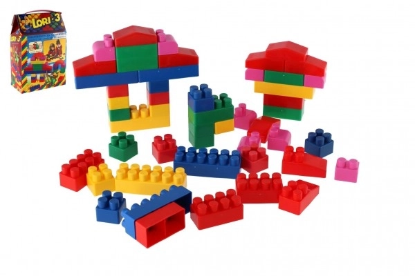 Klocki LORI 3 plast 50szt w pudełku 19x28x10cm