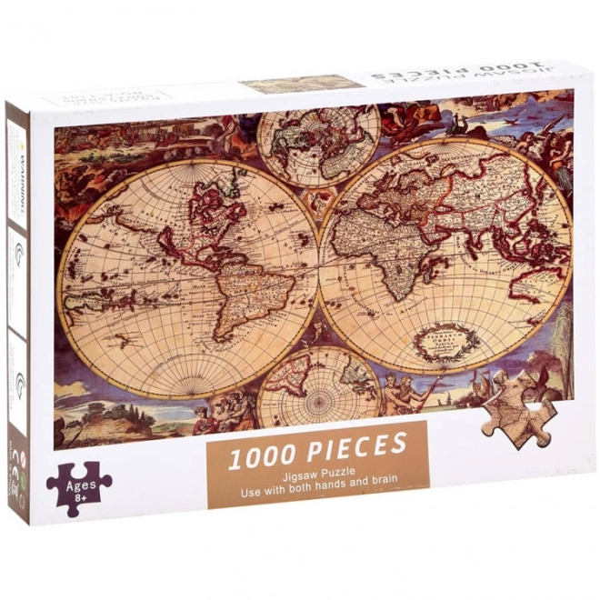Antyczna mapa świata puzzle 1000 elementów