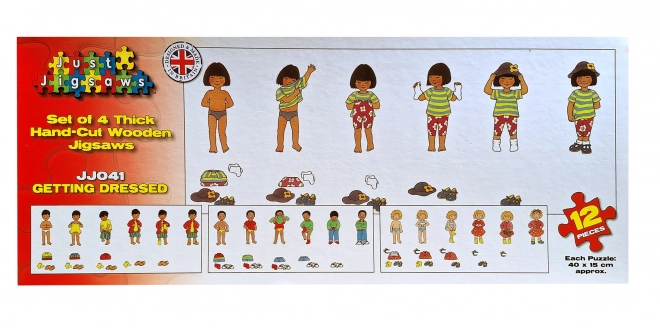 Just Jigsaws Ubieranie - drewniane puzzle dla dzieci