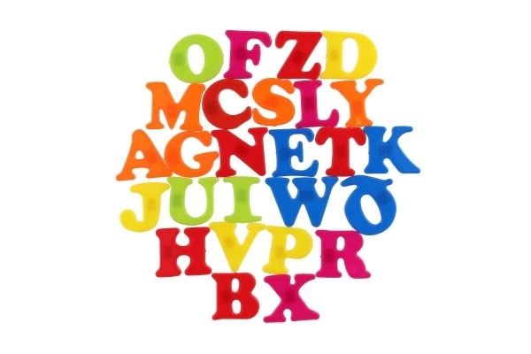 Magnetyczne litery - 27 sztuk