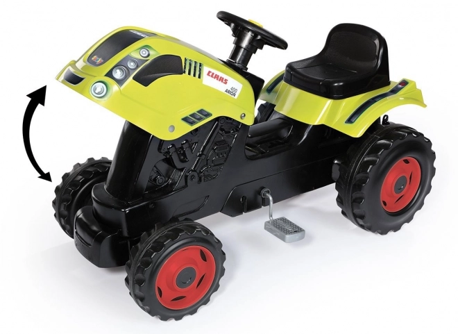 Traktor na pedały CLAAS Arion 400 z przyczepką zielony
