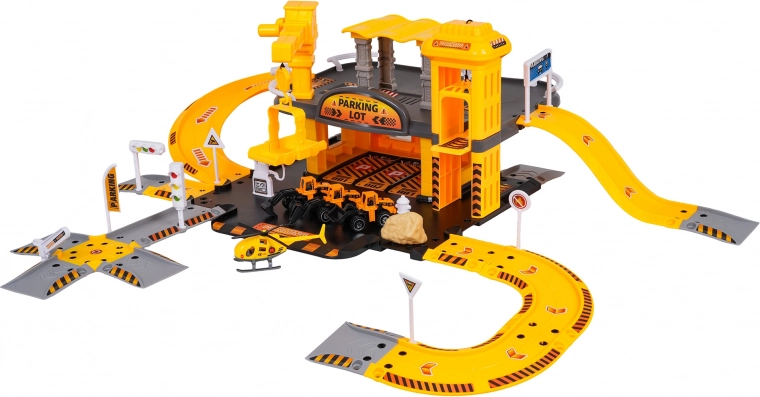 Dwupoziomowy parking ze strefą budowy