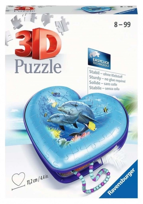 Ravensburger 3D puzzle Serce Świat Podwodny 54 elementy