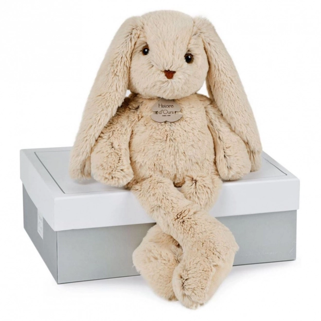 Doudou Histoire d'Ours Pluszowy przyjaciel beżowy królik 40 cm