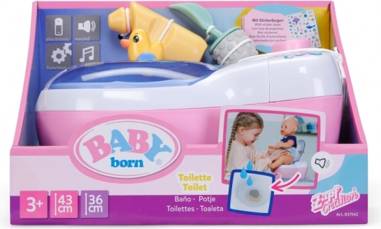 BABY born interaktywna dziecięca toaleta z dźwiękami i wodną niespodzianką