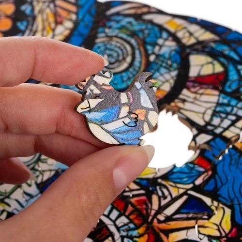Drewniane puzzle sowa Kruzzel