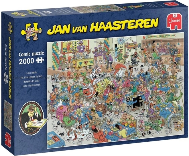 Puzzle JUMBO Człowieku, nie irytuj się bitwa 2000 elementów