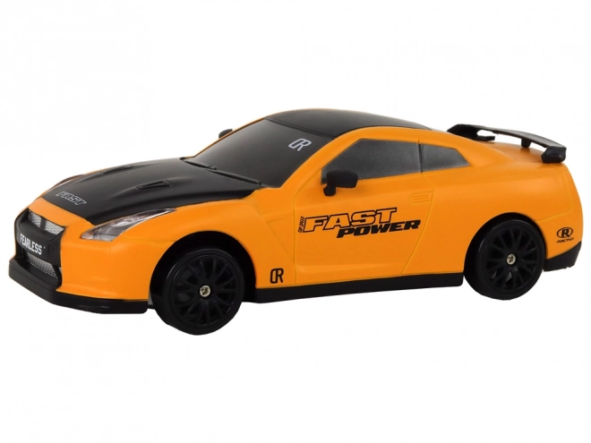 Zdalnie sterowany samochód sportowy R/C 1:24 wymienne koła – Żółte