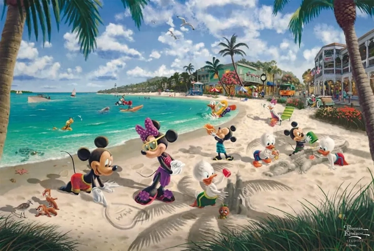 Puzzle Mickey i Minnie: Na Florydzie 200 elementów