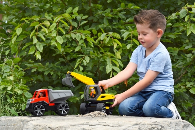 Auto Truxx 2 ciężarówka wywrotka plastikowa 26cm z figurką 27x15x16cm 24m+