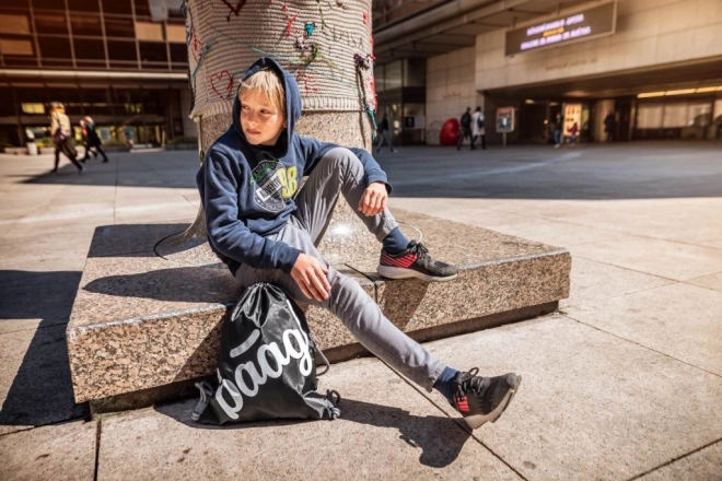 BAAGL Worek na obuwie Skate Czarny