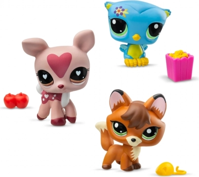Littlest Pet Shop 3 figurki - różne rodzaje